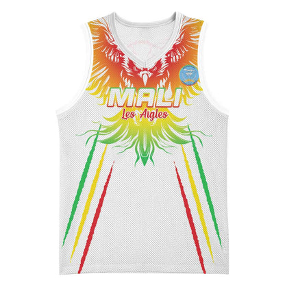 Mali Football Custom Basketball Jersey Go Eagles - White Color LT15