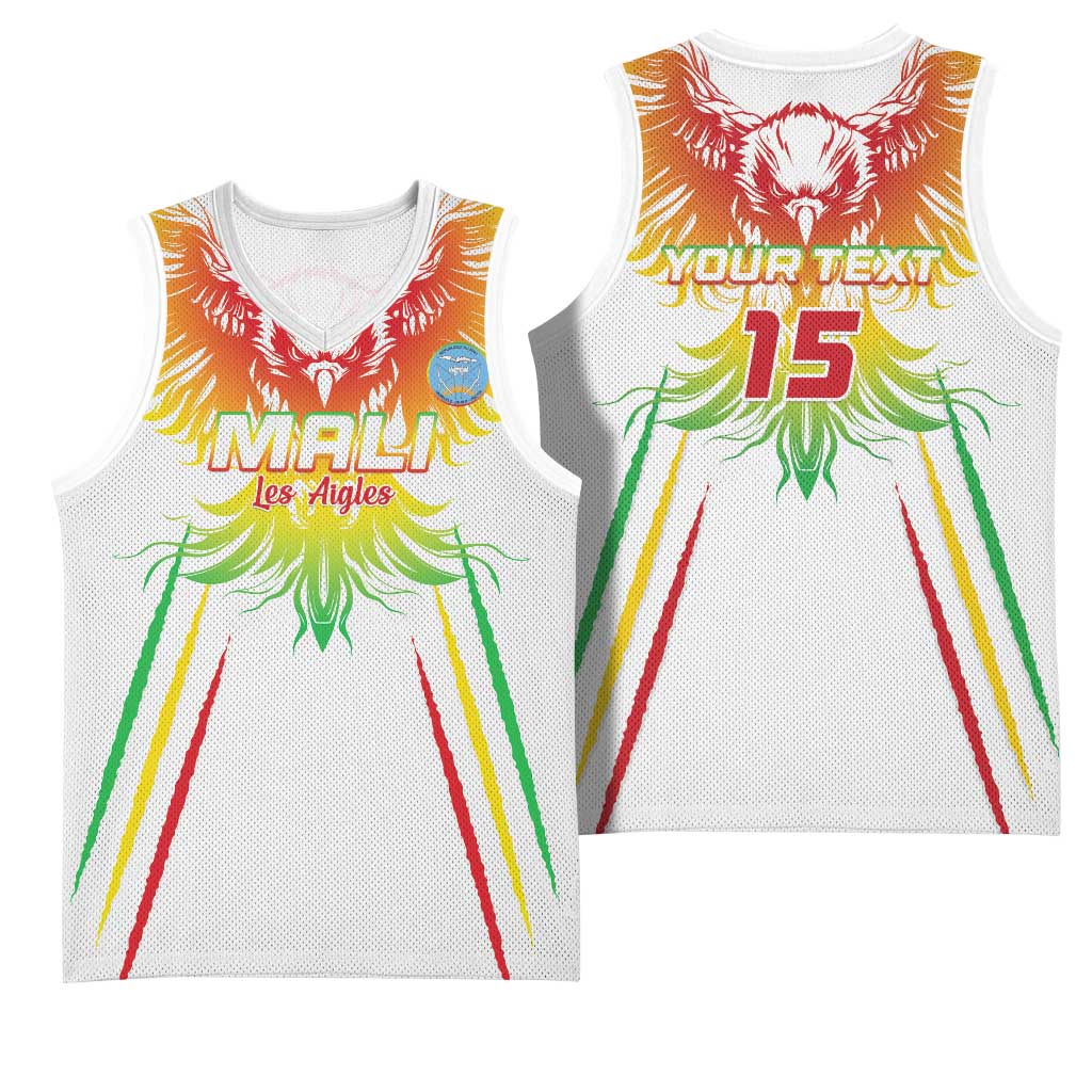 Mali Football Custom Basketball Jersey Go Eagles - White Color LT15