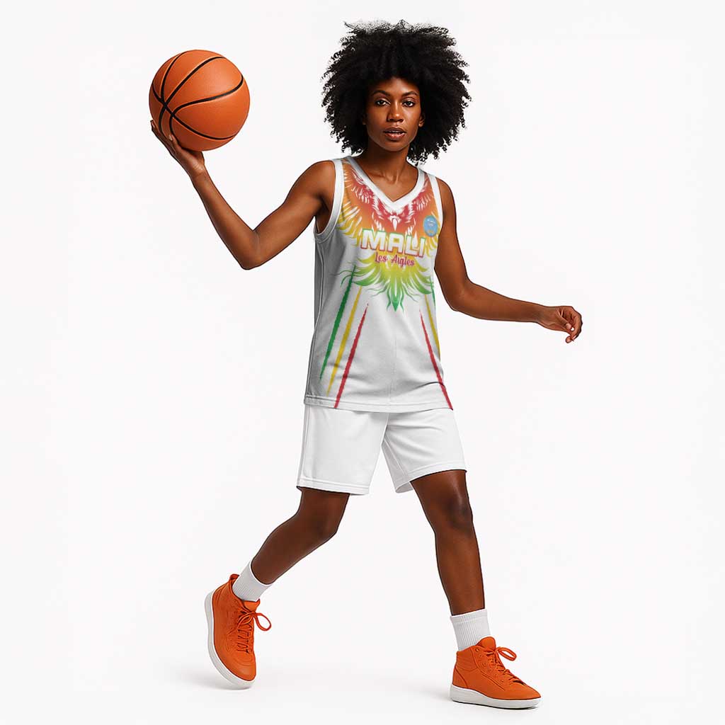 Mali Football Custom Basketball Jersey Go Eagles - White Color LT15
