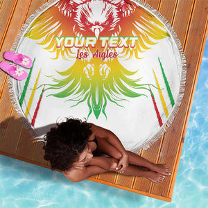 Mali Football Custom Beach Blanket Go Eagles - White Color