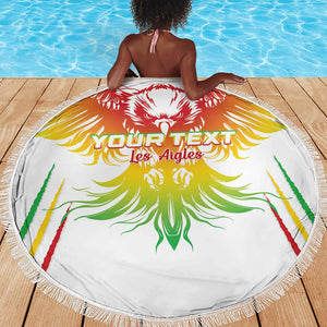 Mali Football Custom Beach Blanket Go Eagles - White Color