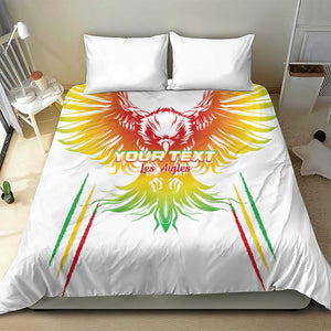 Mali Football Custom Bedding Set Go Eagles - White Color