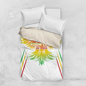 Mali Football Custom Bedding Set Go Eagles - White Color