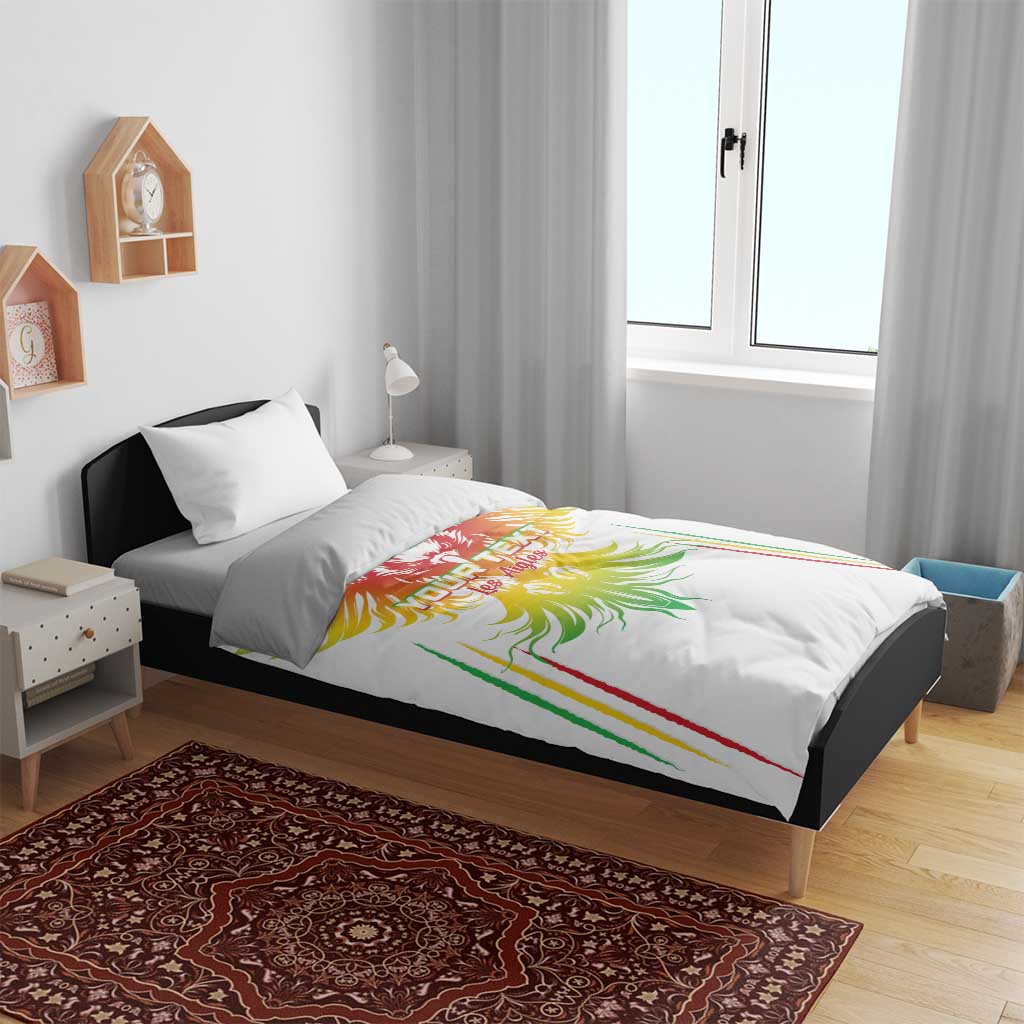Mali Football Custom Bedding Set Go Eagles - White Color