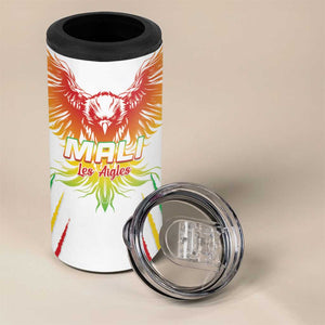 Mali Football Custom 4 in 1 Can Cooler Tumbler Go Eagles - White Color