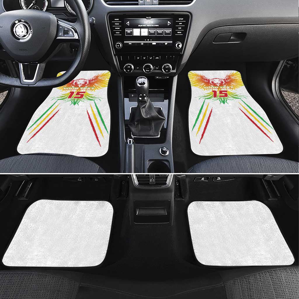 Mali Football Custom Car Mats Go Eagles - White Color