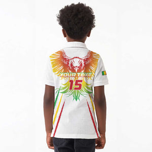 Mali Football Custom Kid Polo Shirt Go Eagles - White Color