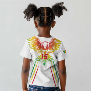 Mali Football Custom Kid T shirt Go Eagles - White Color