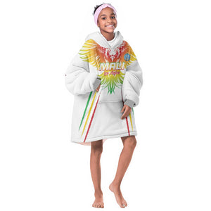 Mali Football Custom Kid Wearable Blanket Hoodie Go Eagles - White Color