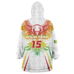 Mali Football Custom Kid Wearable Blanket Hoodie Go Eagles - White Color