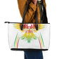 Mali Football Custom Leather Tote Bag Go Eagles - White Color
