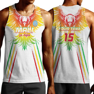 Mali Football Custom Men Tank Top Go Eagles - White Color