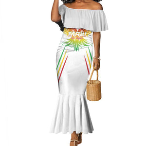 Mali Football Custom Mermaid Dress Go Eagles - White Color