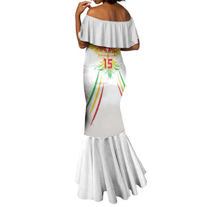 Mali Football Custom Mermaid Dress Go Eagles - White Color