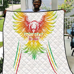 Mali Football Custom Quilt Go Eagles - White Color