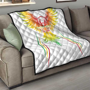 Mali Football Custom Quilt Go Eagles - White Color