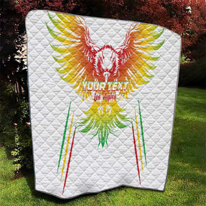 Mali Football Custom Quilt Go Eagles - White Color