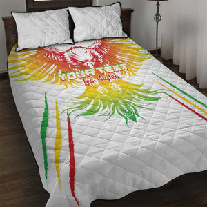 Mali Football Custom Quilt Bed Set Go Eagles - White Color