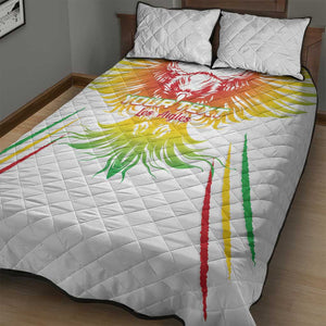 Mali Football Custom Quilt Bed Set Go Eagles - White Color