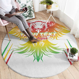 Mali Football Custom Round Carpet Go Eagles - White Color