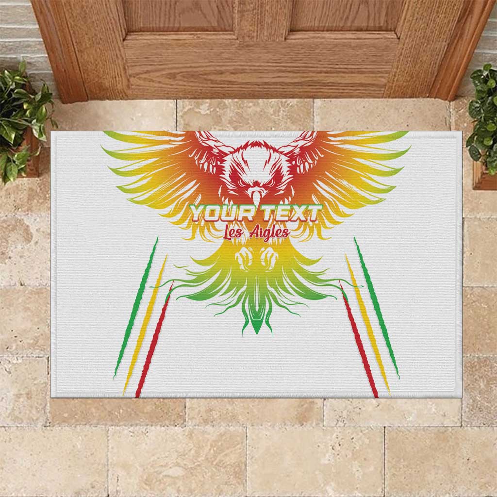 Mali Football Custom Rubber Doormat Go Eagles - White Color