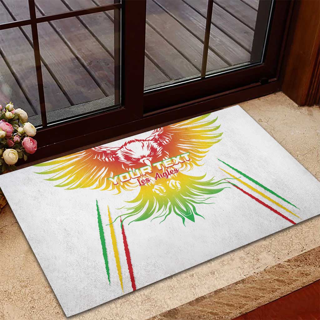 Mali Football Custom Rubber Doormat Go Eagles - White Color