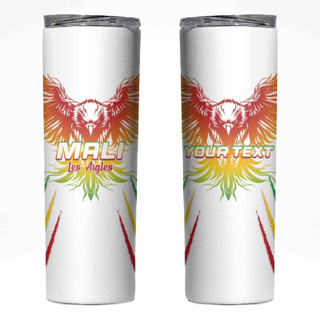 Mali Football Custom Skinny Tumbler Go Eagles - White Color