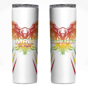 Mali Football Custom Skinny Tumbler Go Eagles - White Color