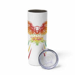 Mali Football Custom Skinny Tumbler Go Eagles - White Color