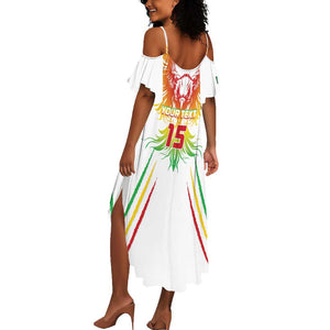 Mali Football Custom Summer Maxi Dress Go Eagles - White Color