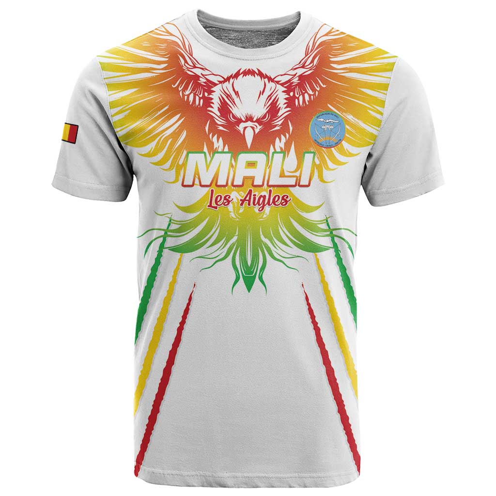 Mali Football Custom T shirt Go Eagles - White Color