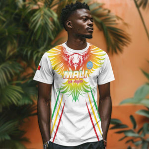 Mali Football Custom T shirt Go Eagles - White Color