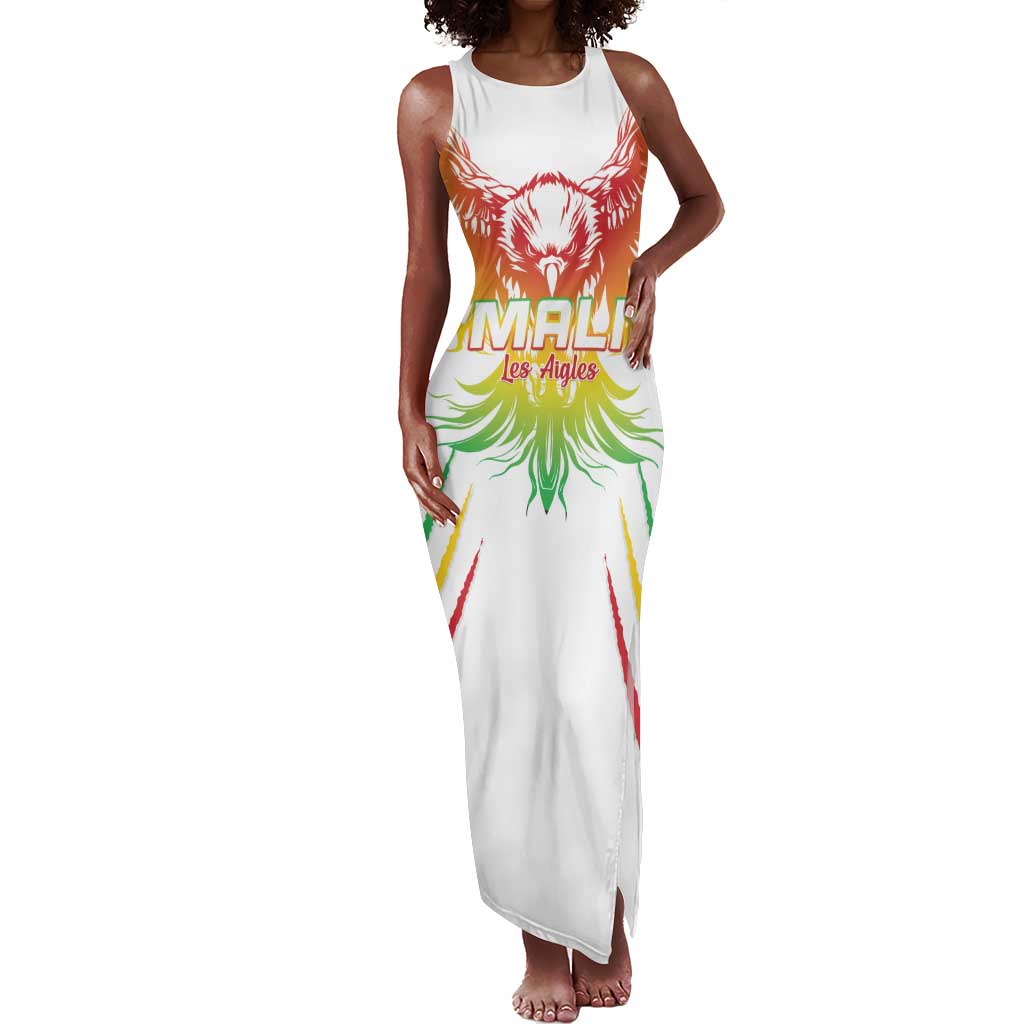 Mali Football Custom Tank Maxi Dress Go Eagles - White Color