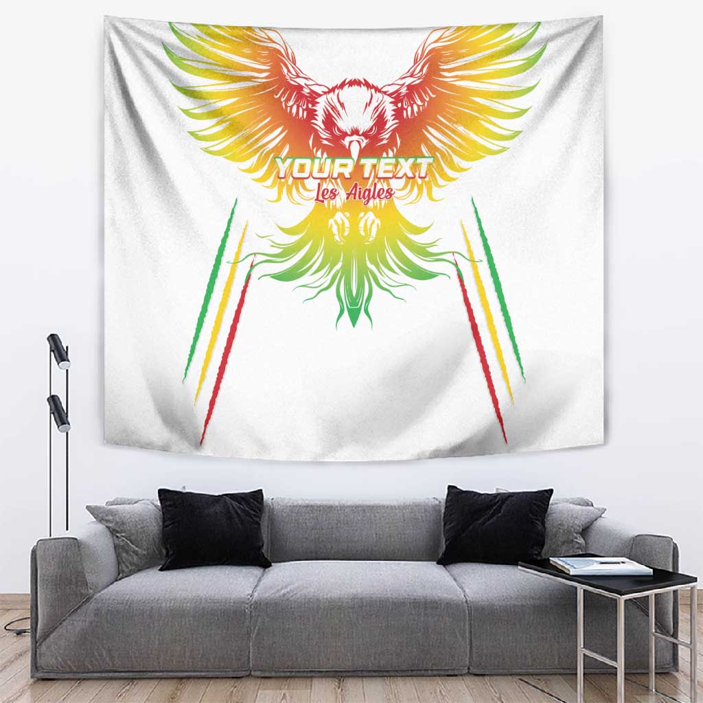 Mali Football Custom Tapestry Go Eagles - White Color