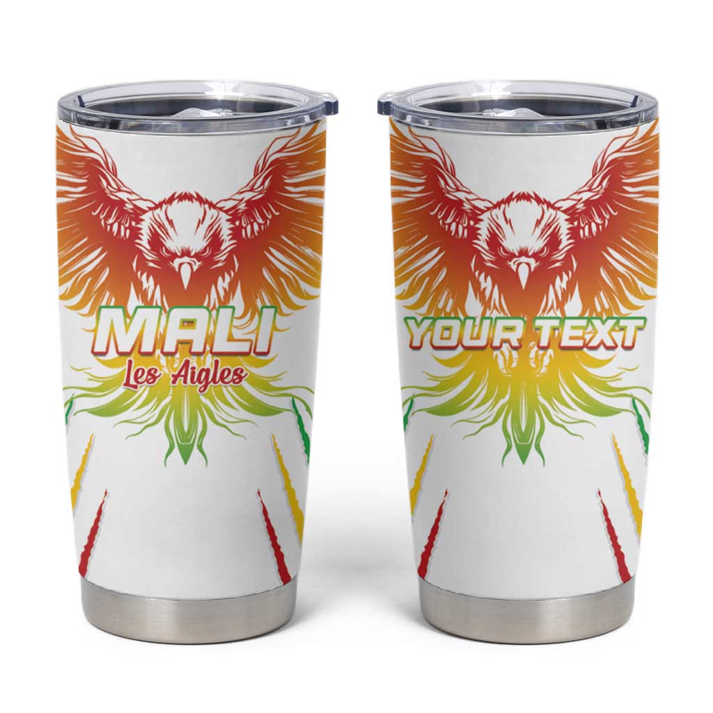 Mali Football Custom Tumbler Cup Go Eagles - White Color