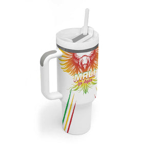 Mali Football Custom Tumbler With Handle Go Eagles - White Color