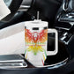 Mali Football Custom Tumbler With Handle Go Eagles - White Color