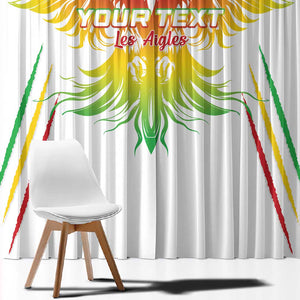 Mali Football Custom Window Curtain Go Eagles - White Color