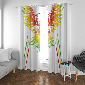 Mali Football Custom Window Curtain Go Eagles - White Color