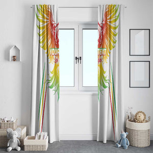 Mali Football Custom Window Curtain Go Eagles - White Color