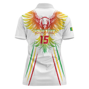 Mali Football Custom Women Polo Shirt Go Eagles - White Color