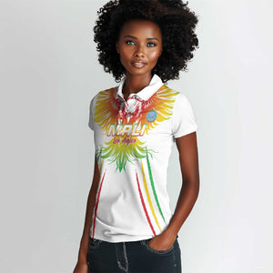 Mali Football Custom Women Polo Shirt Go Eagles - White Color