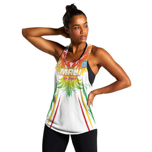 Mali Football Custom Women Racerback Tank Go Eagles - White Color