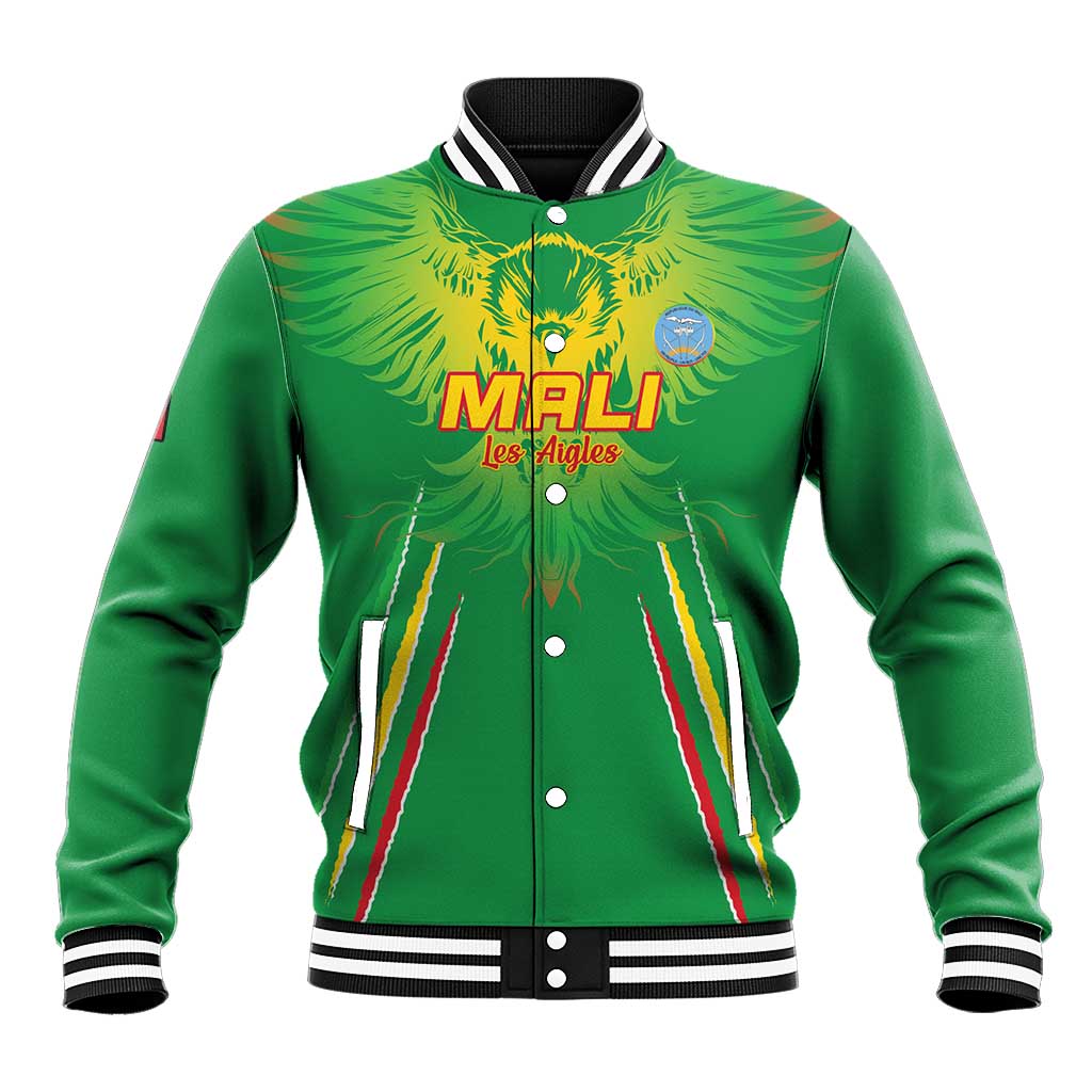 Mali Football Custom Baseball Jacket Go Eagles - Green Color