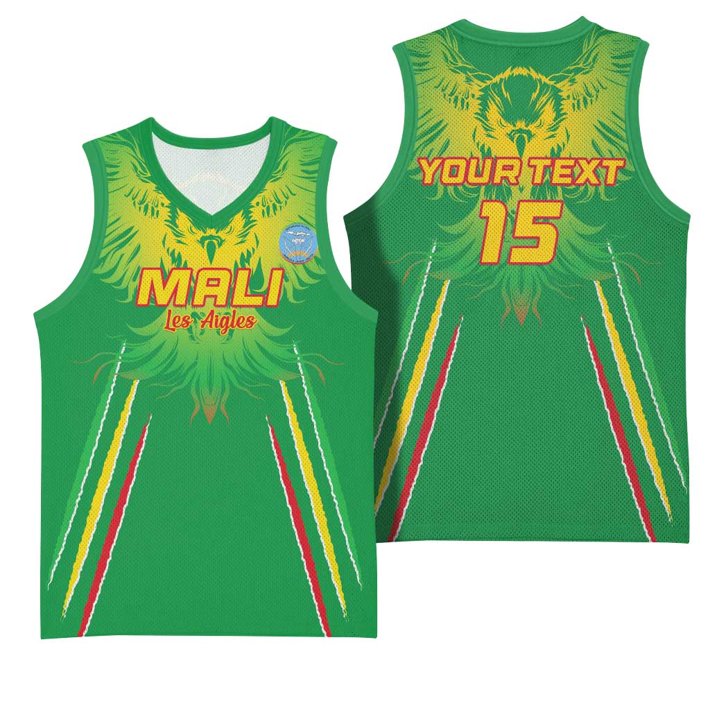 Mali Football Custom Basketball Jersey Go Eagles - Green Color LT15