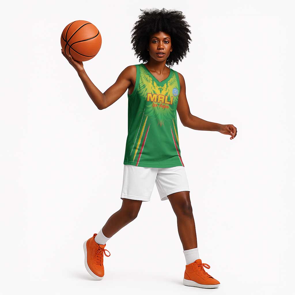 Mali Football Custom Basketball Jersey Go Eagles - Green Color LT15
