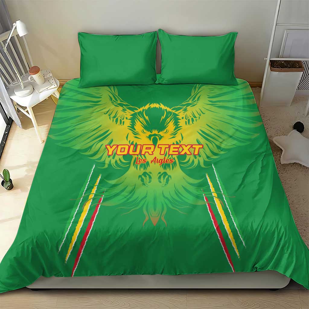Mali Football Custom Bedding Set Go Eagles - Green Color