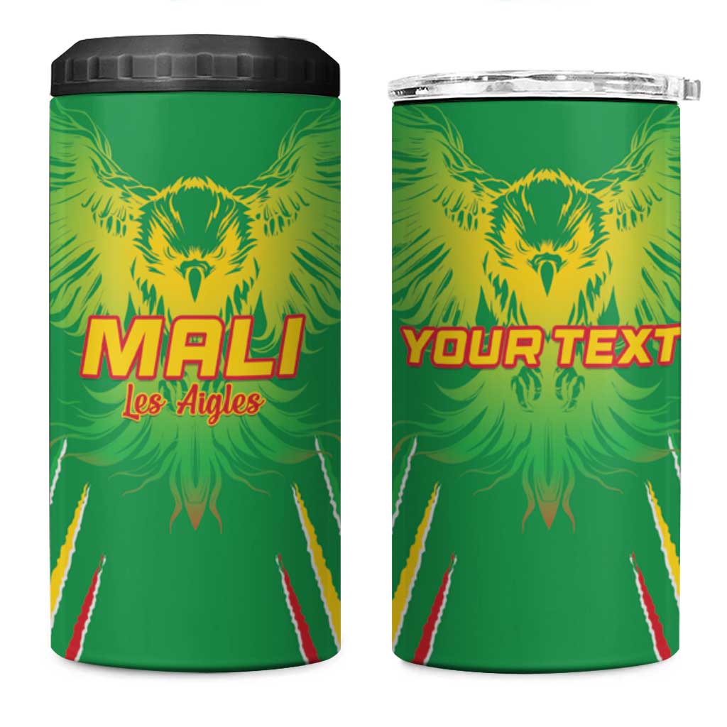 Mali Football Custom 4 in 1 Can Cooler Tumbler Go Eagles - Green Color