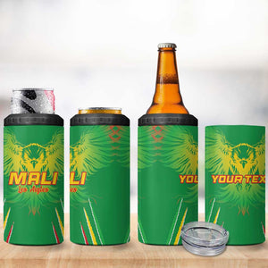 Mali Football Custom 4 in 1 Can Cooler Tumbler Go Eagles - Green Color