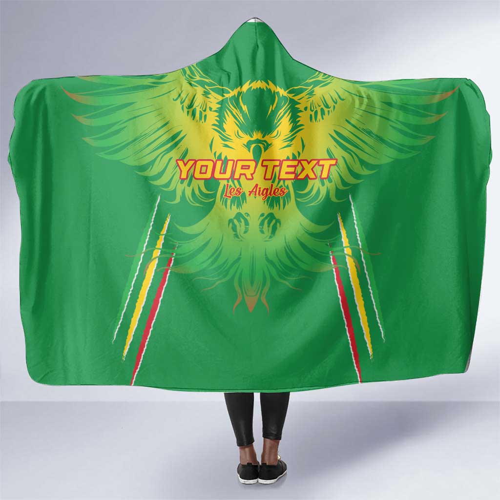 Mali Football Custom Hooded Blanket Go Eagles - Green Color